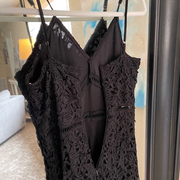 Anthropologie Moon River Black Crochet Lace Dress Size Large - Picture 7 of 9